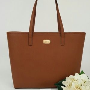 *BRAND NEW* Michael Kors Brown Leather Tote Medium Travel Bag